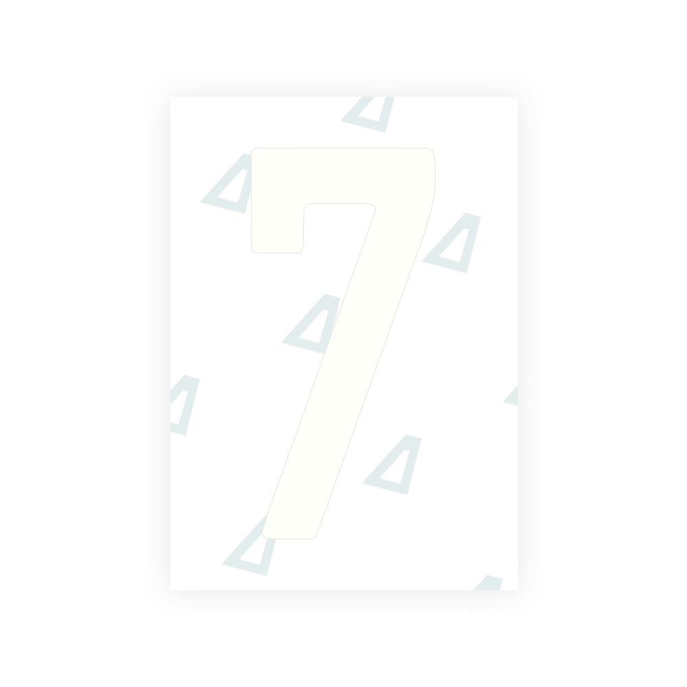 Alite Nanofilm for Israel (standart) license plates - Symbol "7"