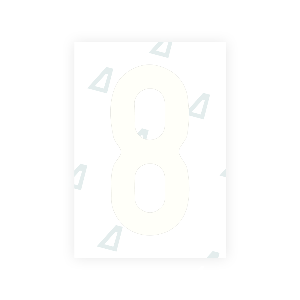Alite Nanofilm for Israel (standart) license plates - Symbol "8"