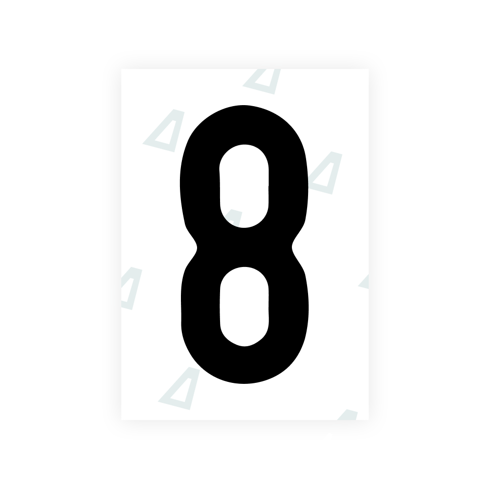 Alite Nanofilm for Israel (standart) license plates - Symbol "8"