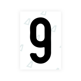 Alite Nanofilm for Israel (standart) license plates - Symbol "9"