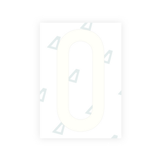 Alite Nanofilm for Italy (Front) number plates - Symbol "0"