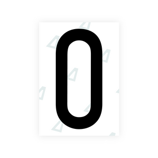 Alite Nanofilm for Italy (Front) number plates - Symbol "0"