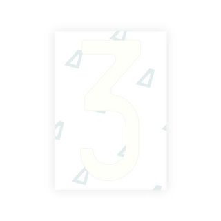 Alite Nanofilm for Italy (Front) number plates - Symbol "3"