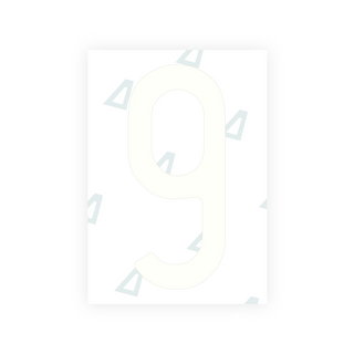 Alite Nanofilm for Italy (Front) number plates - Symbol "9"