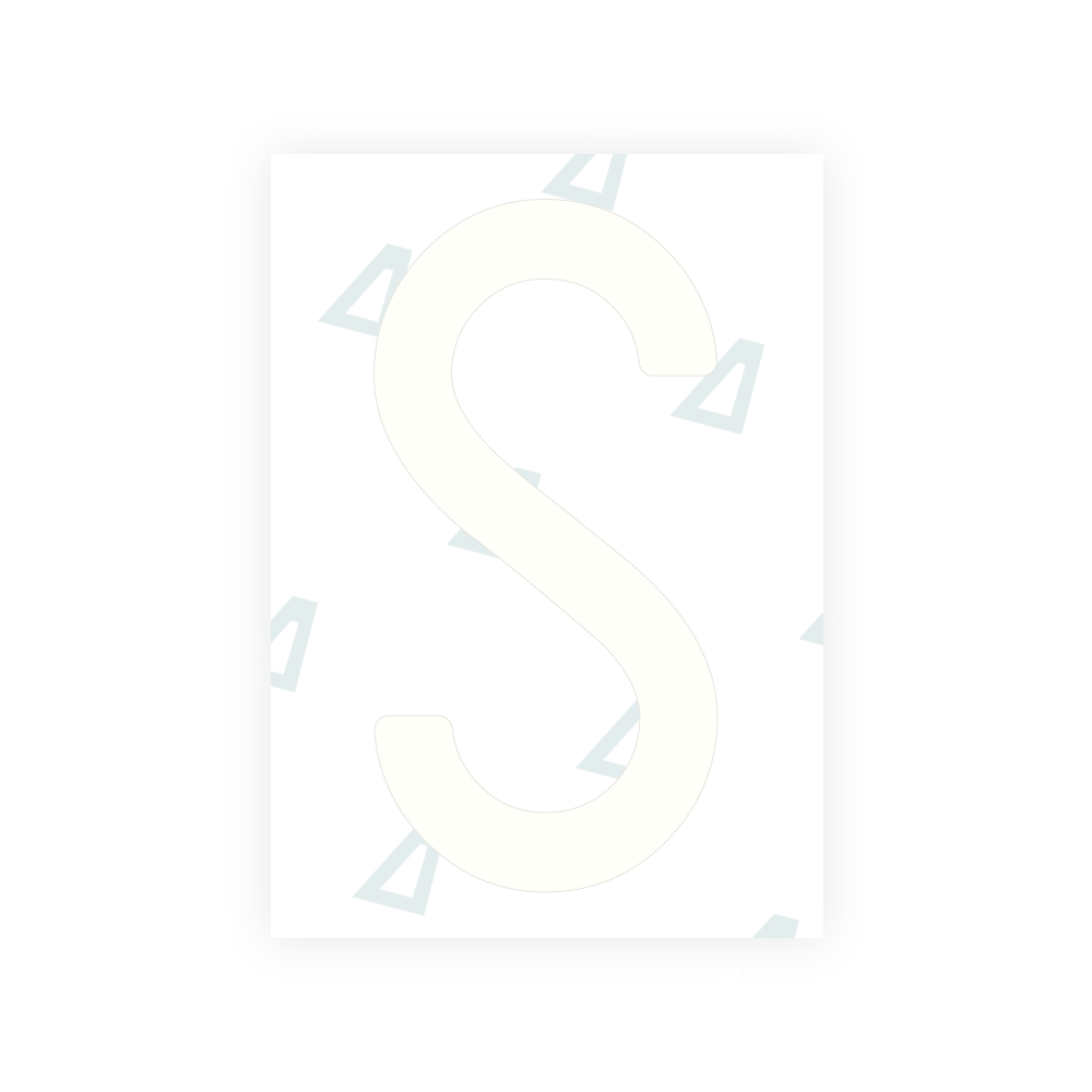 Alite Nanofilm for Italy (Front) number plates - Symbol "S"