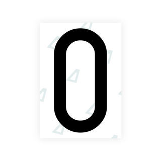 Alite Nanofilm für hintere italienische Kennzeichen - Symbol "0"