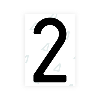 Alite Nanofilm für hintere italienische Kennzeichen - Symbol "2"