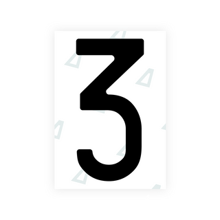 Alite Nanofilm für hintere italienische Kennzeichen - Symbol "3"