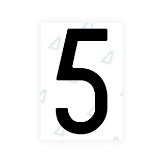 Alite Nanofilm für hintere italienische Kennzeichen - Symbol "5"
