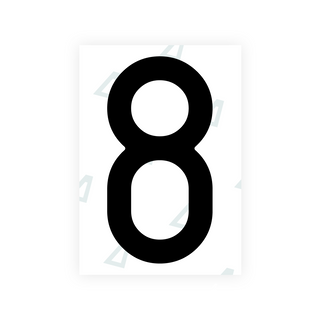 Alite Nanofilm für hintere italienische Kennzeichen - Symbol "8"