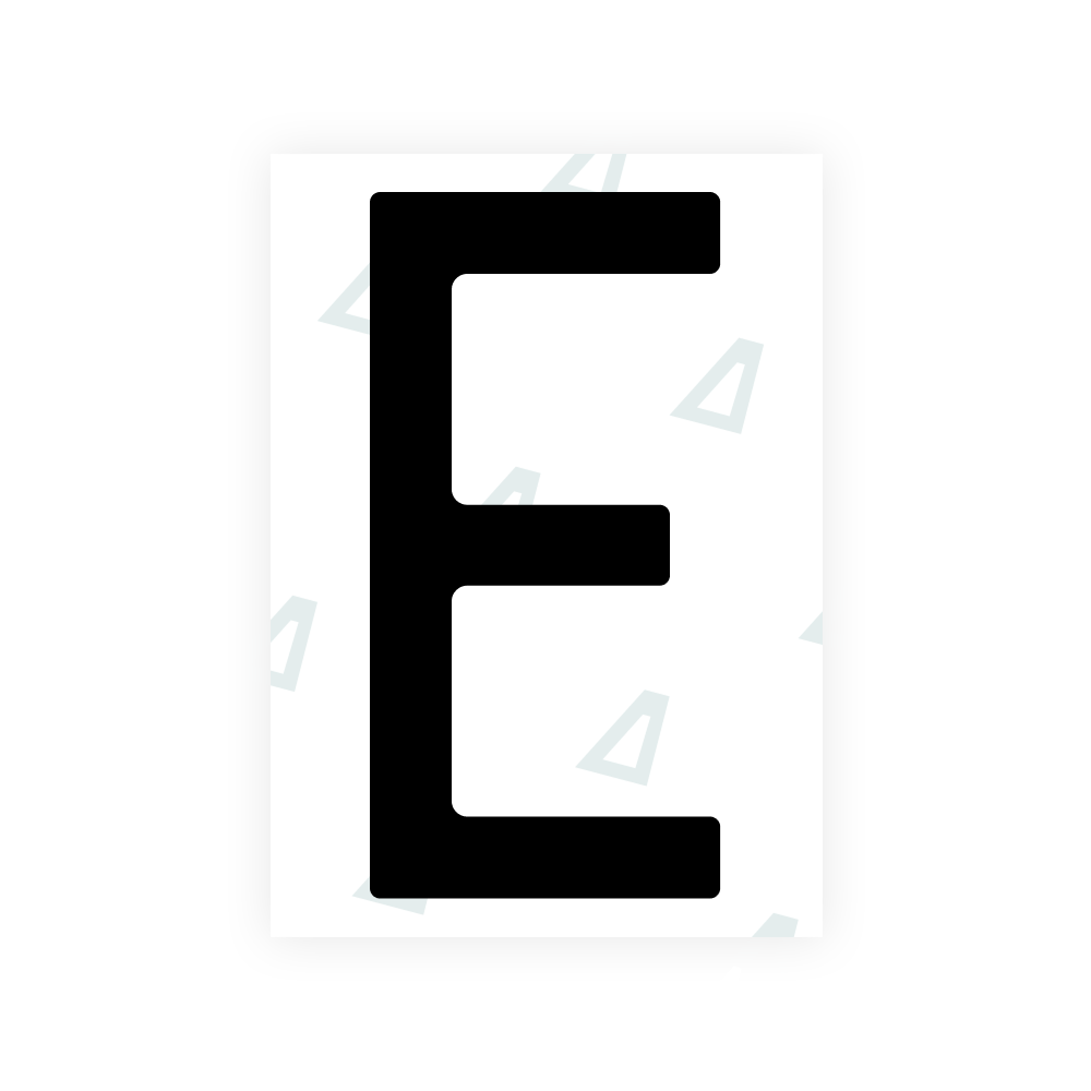 Alite Nanofilm für hintere italienische Kennzeichen - Symbol "E"