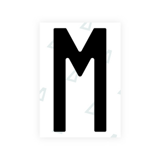 Alite Nanofilm für hintere italienische Kennzeichen - Symbol "M"