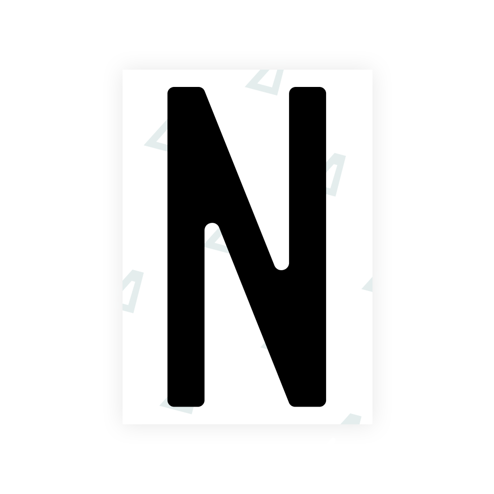 Alite Nanofilm para placas traseiras italianas - Símbolo "N"