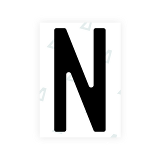 Alite Nanofilm für hintere italienische Kennzeichen - Symbol "N"