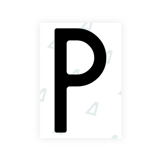 Alite Nanofilm für hintere italienische Kennzeichen - Symbol "P"