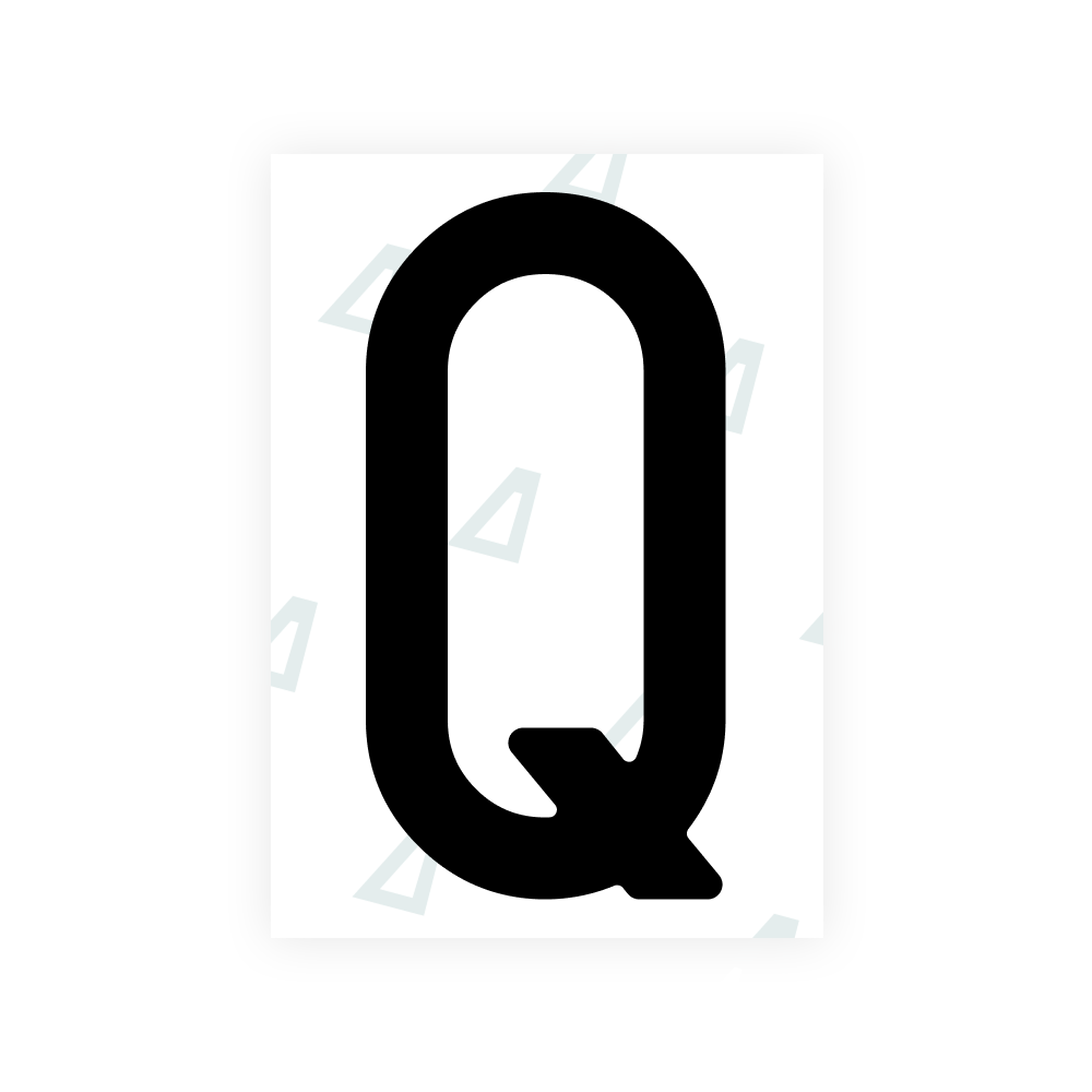 Alite Nanofilm für hintere italienische Kennzeichen - Symbol "Q"