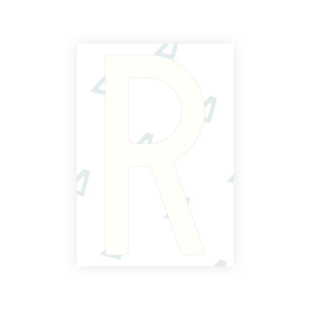 Alite Nanofilm für hintere italienische Kennzeichen - Symbol "R"