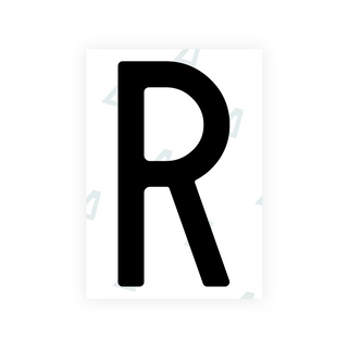 Alite Nanofilm für hintere italienische Kennzeichen - Symbol "R"