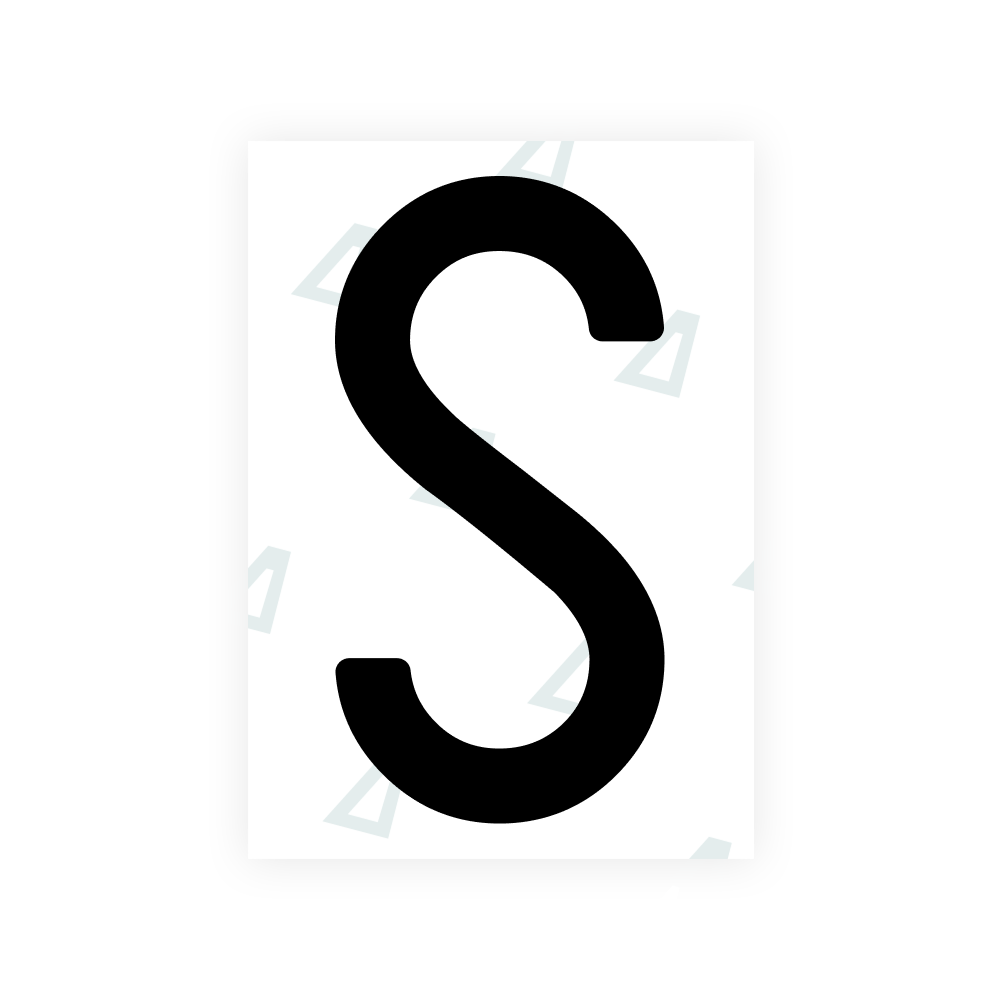 イタリアのナンバープレート用 Alite Nanofilm - シンボル「S」