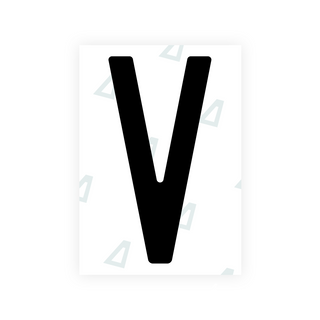 Alite Nanofilm für hintere italienische Kennzeichen - Symbol "V"