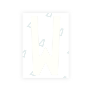 Alite Nanofilm pour plaques d'immatriculation arrière italiennes - Symbole « W »