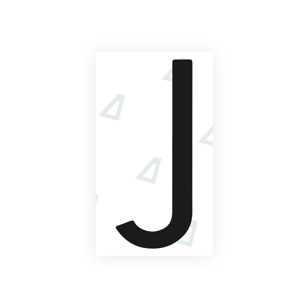 Alite Nanofilm for Mexico license plates - Symbol "J" - Alite