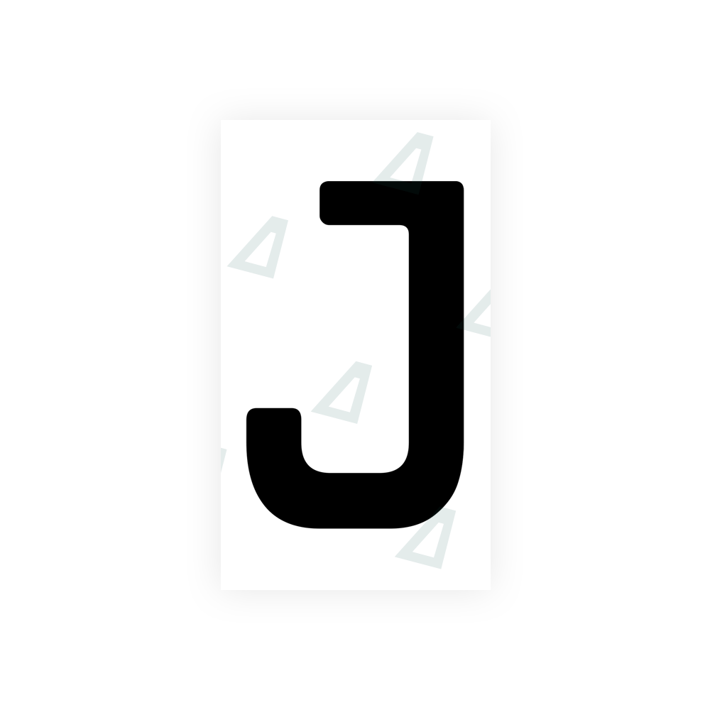Alite Nanofilm for Uzbekistan number plates - Symbol "J" - Alite