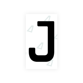 Alite Nanofilm for Uzbekistan number plates - Symbol "J" - Alite
