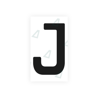 Alite Nanofilm for Uruguay license plates - Symbol "J" - Alite