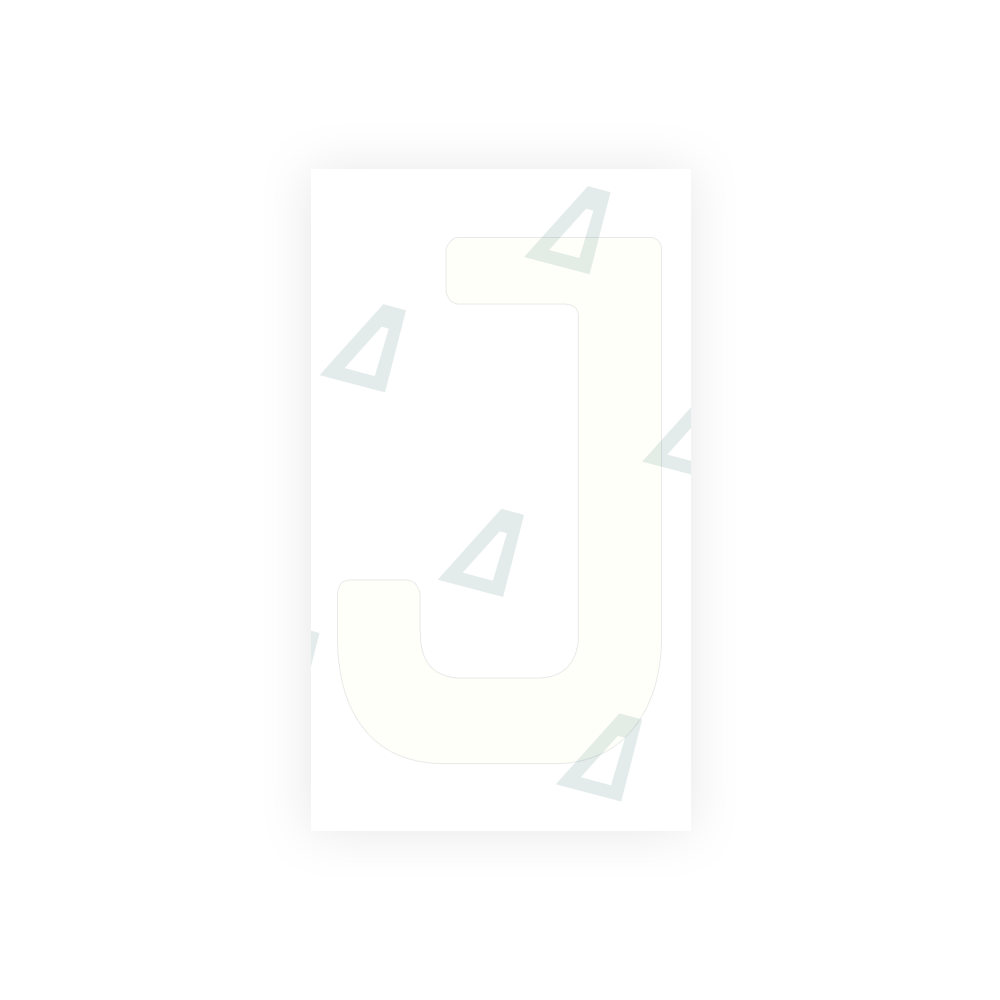 Alite Nanofilm for Uruguay license plates - Symbol "J" - Alite