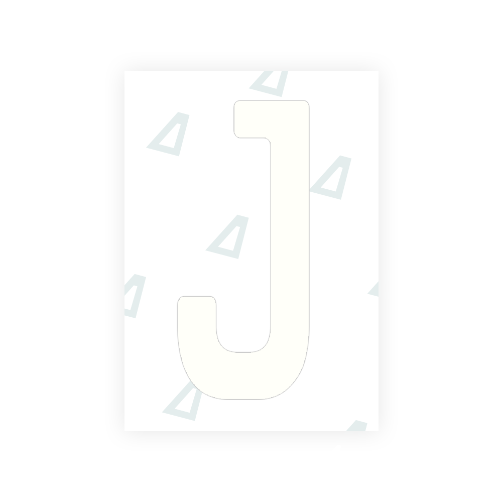 Alite Nanofilm for Guatemala license plates - Symbol "J" - Alite