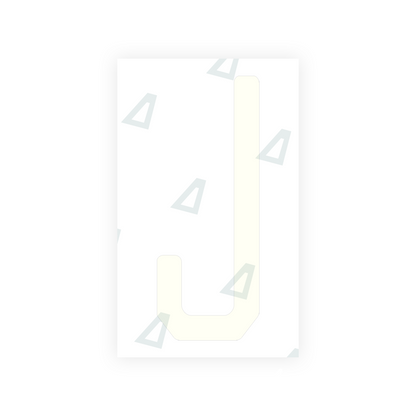 Alite Nanofilm for US (New Jersey - Embossed) license plates - Symbol "J" - Alite