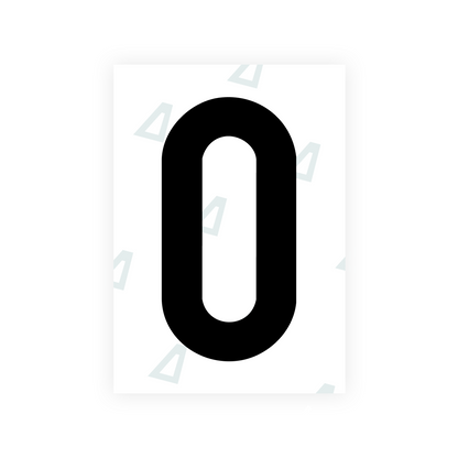 Alite Nanofilm for Japan license plates - Symbol "0"