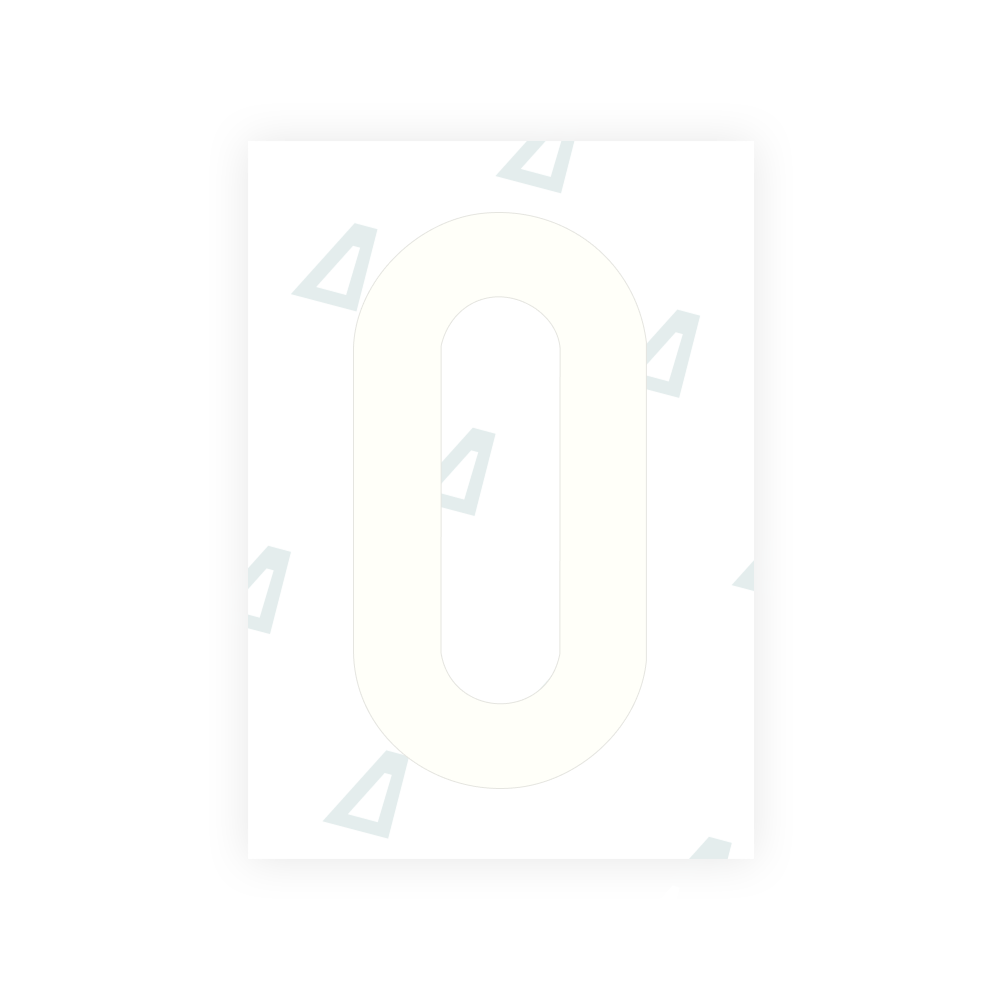 Alite Nanofilm for Japan license plates - Symbol "0"