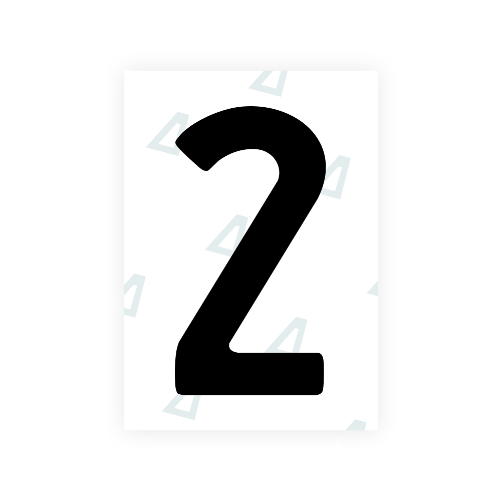 Alite Nanofilm for Japan license plates - Symbol "2"