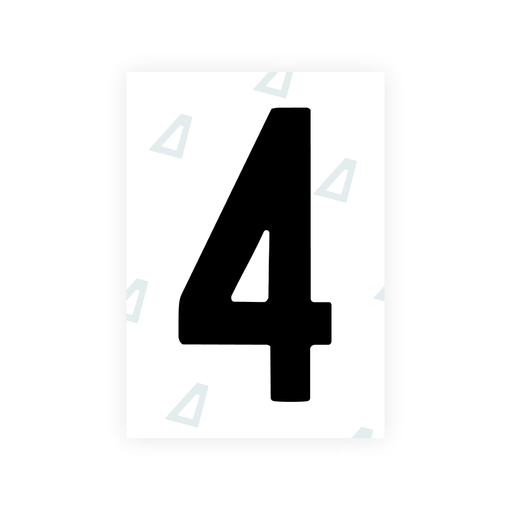 Alite Nanofilm for Japan license plates - Symbol "4"