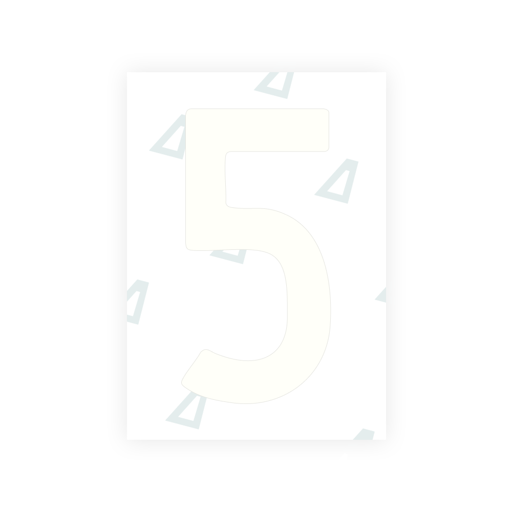 Alite Nanofilm for Japan license plates - Symbol "5"