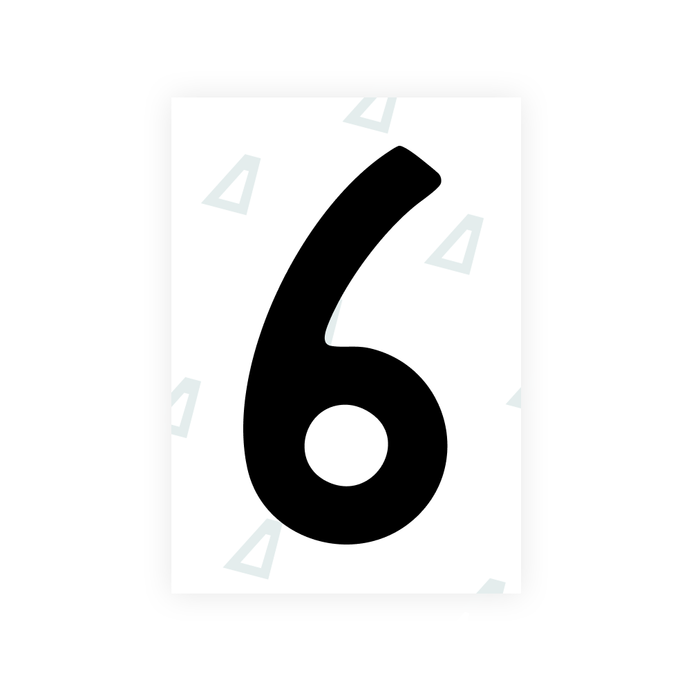 Alite Nanofilm for Japan license plates - Symbol "6"