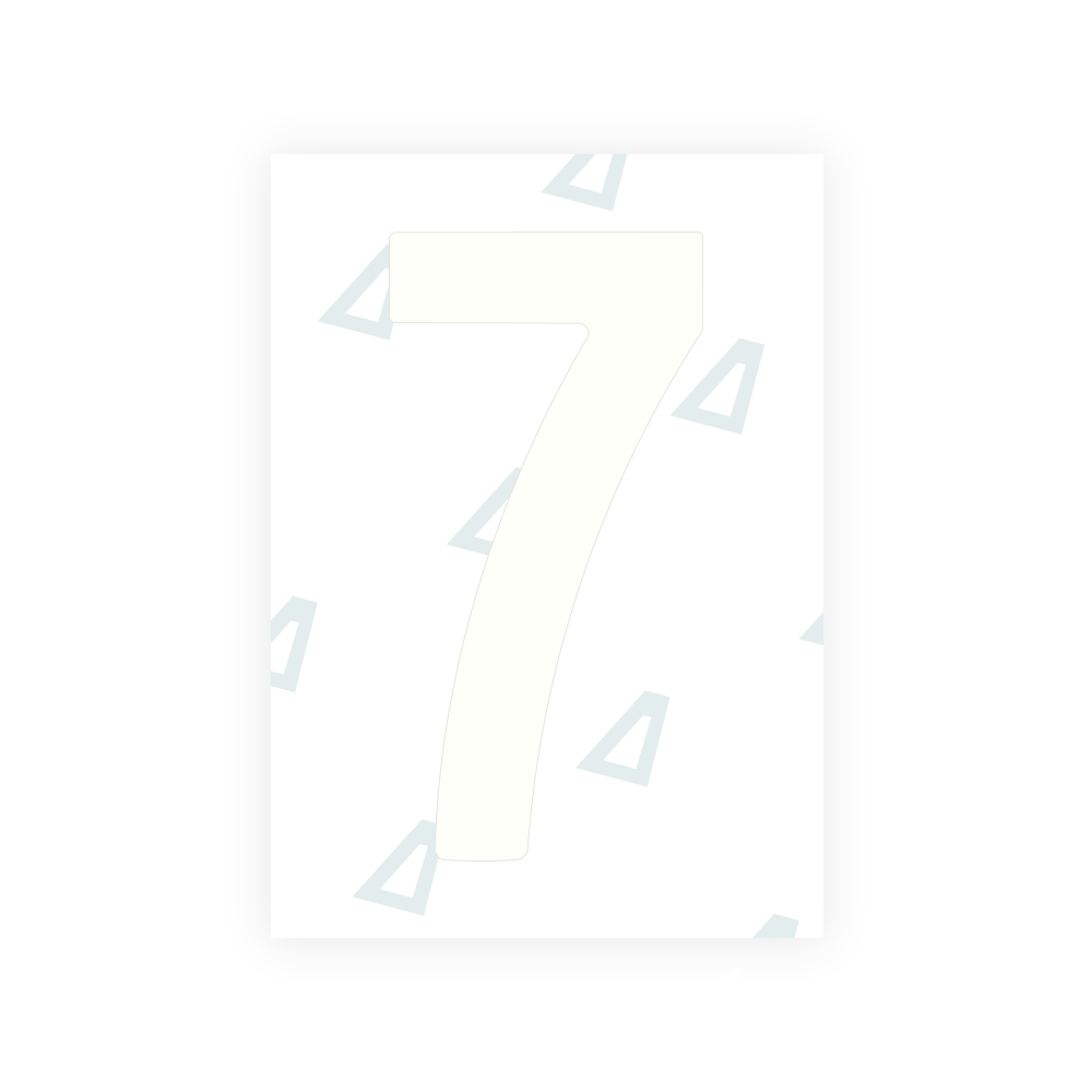 Alite Nanofilm for Japan license plates - Symbol "7"