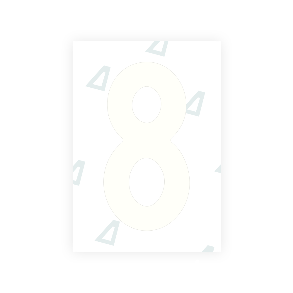 Alite Nanofilm for Japan license plates - Symbol "8"