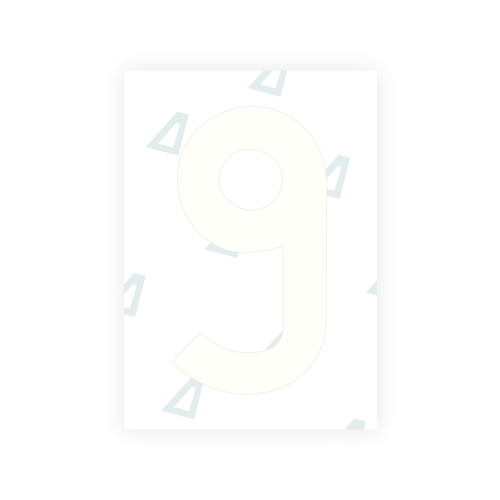 Alite Nanofilm for Japan license plates - Symbol "9"