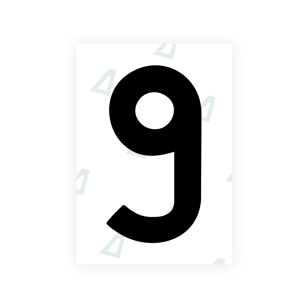 Alite Nanofilm for Japan license plates - Symbol "9"