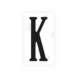 Alite Nanofilm for US (Virginia) license plates - Symbol "K" - Alite