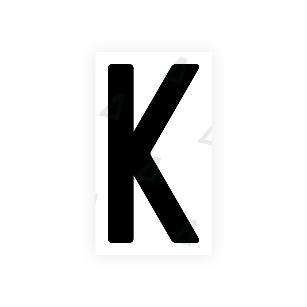 Alite Nanofilm for India license plates - Symbol "K" - Alite