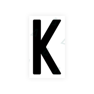 Alite Nanofilm for India license plates - Symbol "K" - Alite