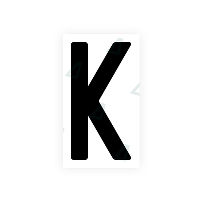 Alite Nanofilm for India license plates - Symbol "K" - Alite