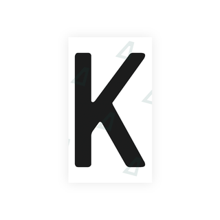 Alite Nanofilm for Uruguay license plates - Symbol "K" - Alite