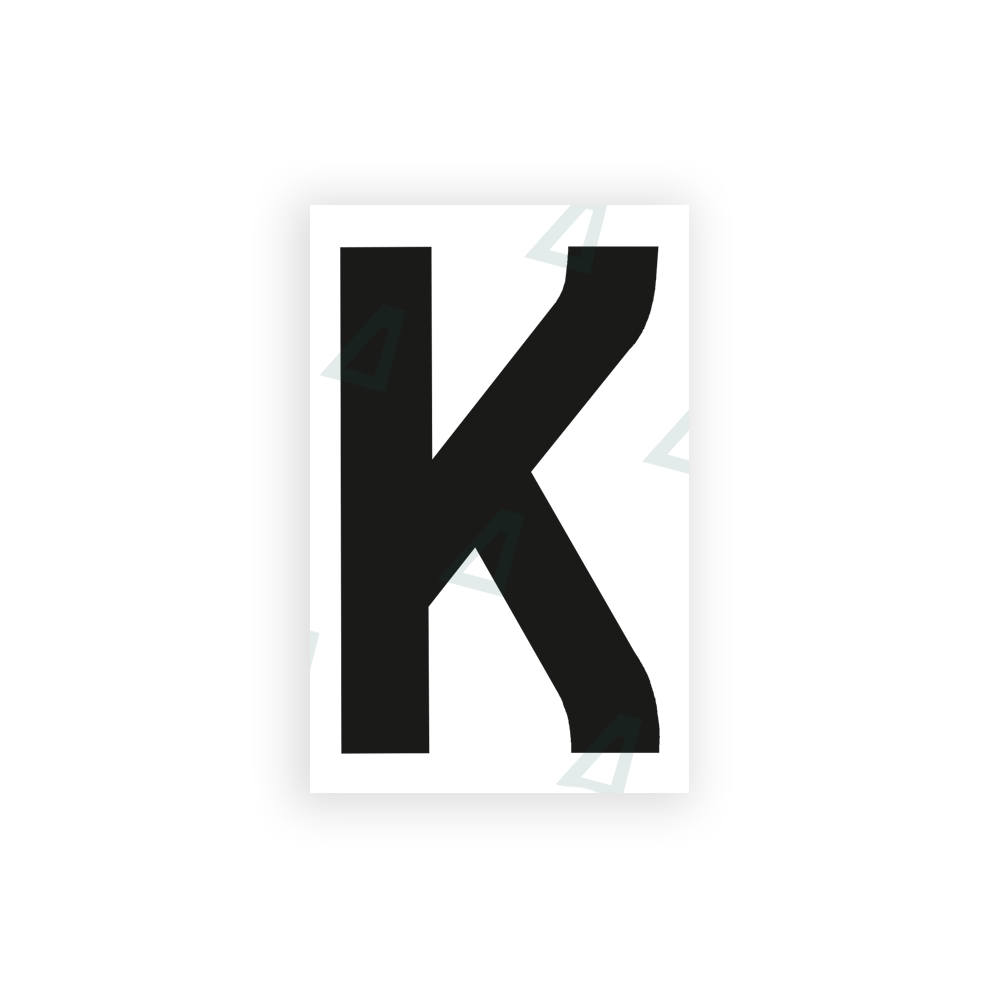 Alite Nanofilm for United Kingdom license plates - Symbol "K" - Alite