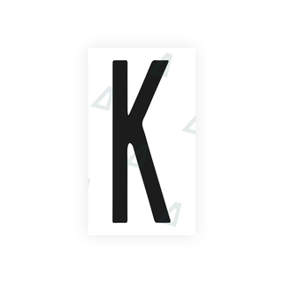 Alite Nanofilm for US (New York 1986) license plates - Symbol "K" - Alite