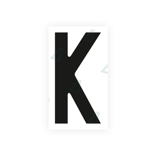 Alite Nanofilm for Czech Republic license plates - Symbol "K" - Alite